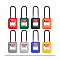 CADEADO DE BLOQUEIO PLÁSTICO HASTE PLÁSTICA 6,3 MM DE ESPESSURA E 38 MM DE ALTURA (1 1/2")