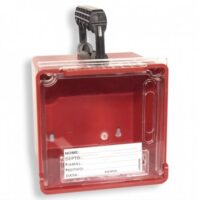 CAIXA DE BLOQUEIO PLÁSTICA COM ALÇA PARA 8 CADEADOS