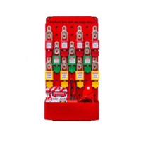 ESTAÇÃO DE BLOQUEIO EM AÇO 14 GANCHOS