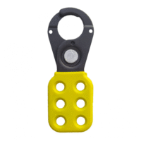 GARRA DE BLOQUEIO E TRAVAMENTO EM AÇO AMARELA - 25 MM / 1"